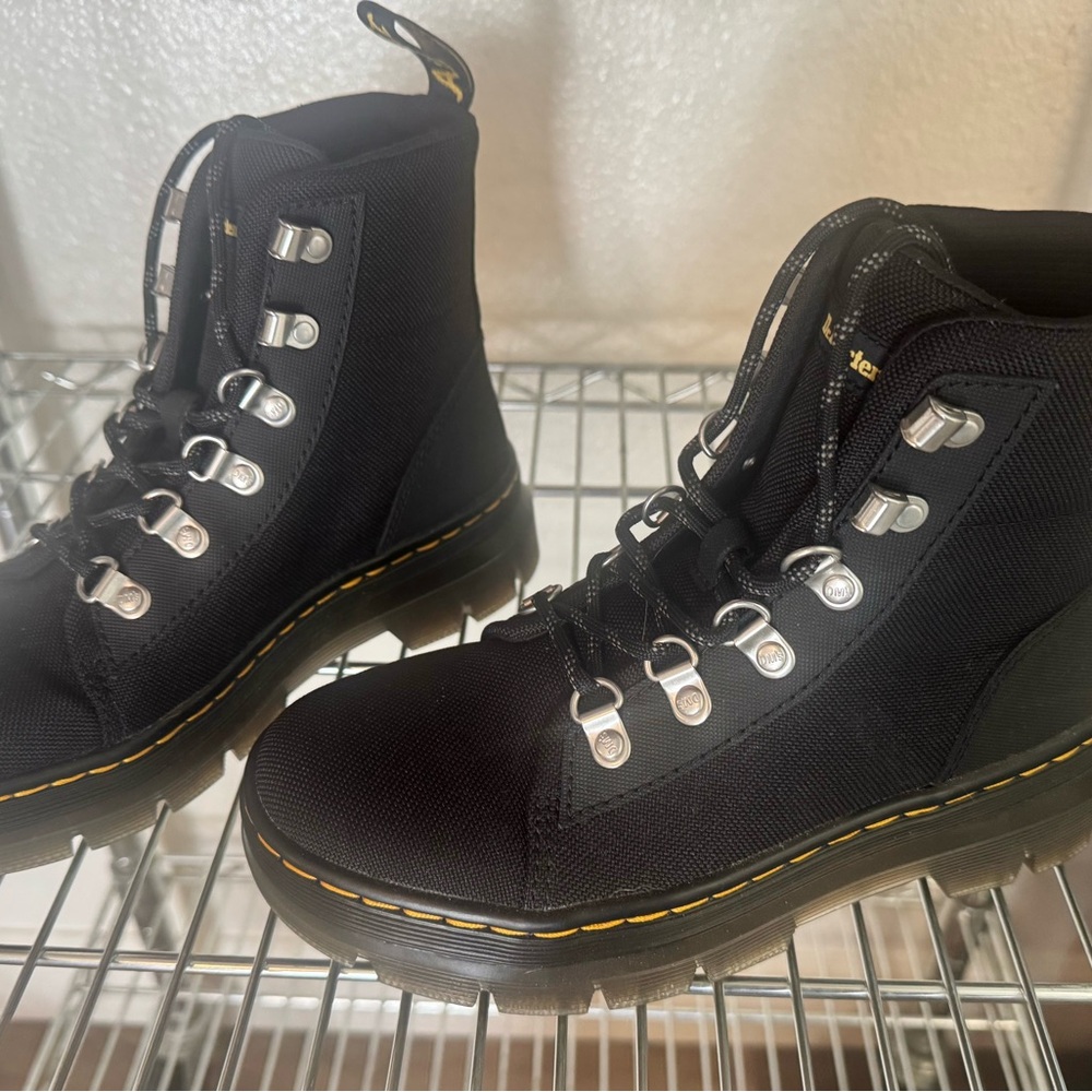 Dr. Martens Doc Martens Size 5 women's Lace-Up Boots with Yellow Stitching